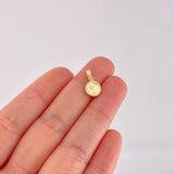 Dije Circulo Letra Y 0.4g / 1/2 in Oro Amarillo 18K