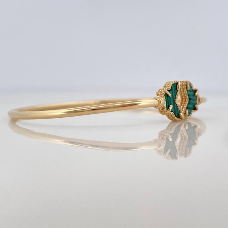 Pulso Aro Mariposa Diamantado 3.1 g / 6 1/2 in / 1.6 mm Oro Amarillo 18K