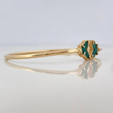 Bracelet Hoop Butterfly 3.5 g / 6 3/4 in / 1.8 mm Yellow Gold 18K
