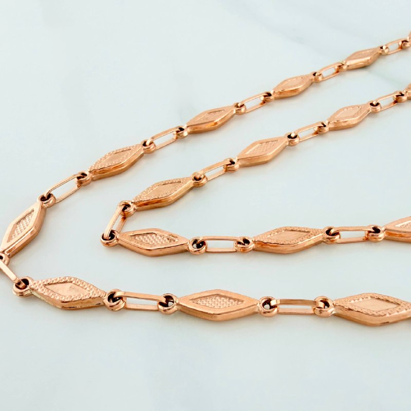Rustic Link Chain 8.35 g / 20 in / 4 mm 18K Rose Gold
