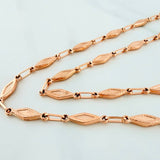 Rustic Link Chain 8.35 g / 20 in / 4 mm 18K Rose Gold