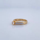 Solitaire Ring Churumbela 3.1gr / Size 6 1/2 / 18K Gold &