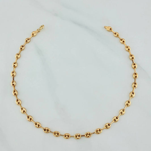 Tobillera GC 3.35gr / 9 3/4 in / 4mm Oro Amarillo 18K %