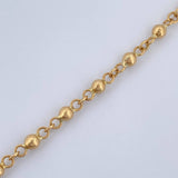 Tobillera Bolas 3.75gr / 25.2cm / Oro Amarillo 18K &