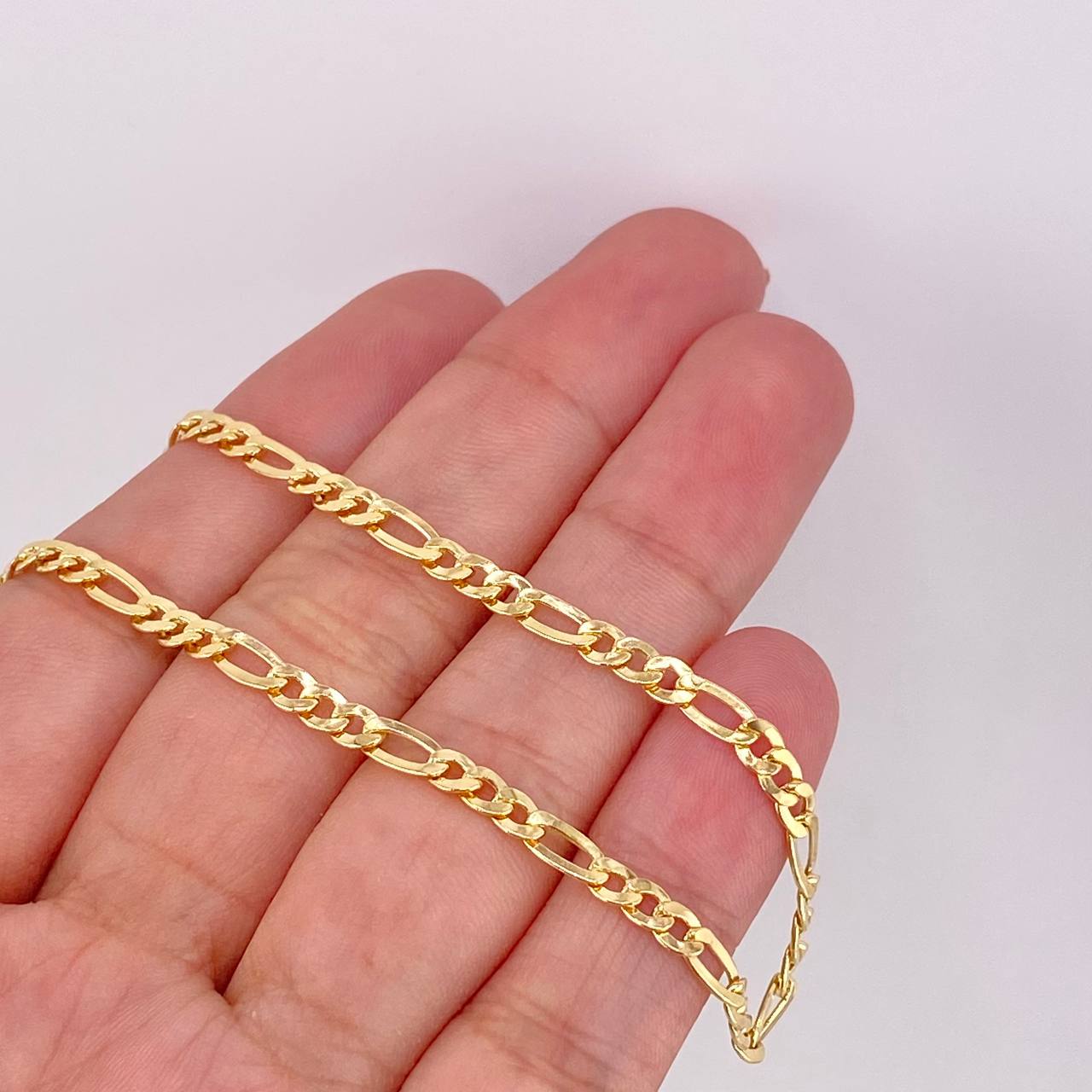 Figaro Bracelet 2.25g / 7 1/2 in / 3.36mm 18K Yellow Gold