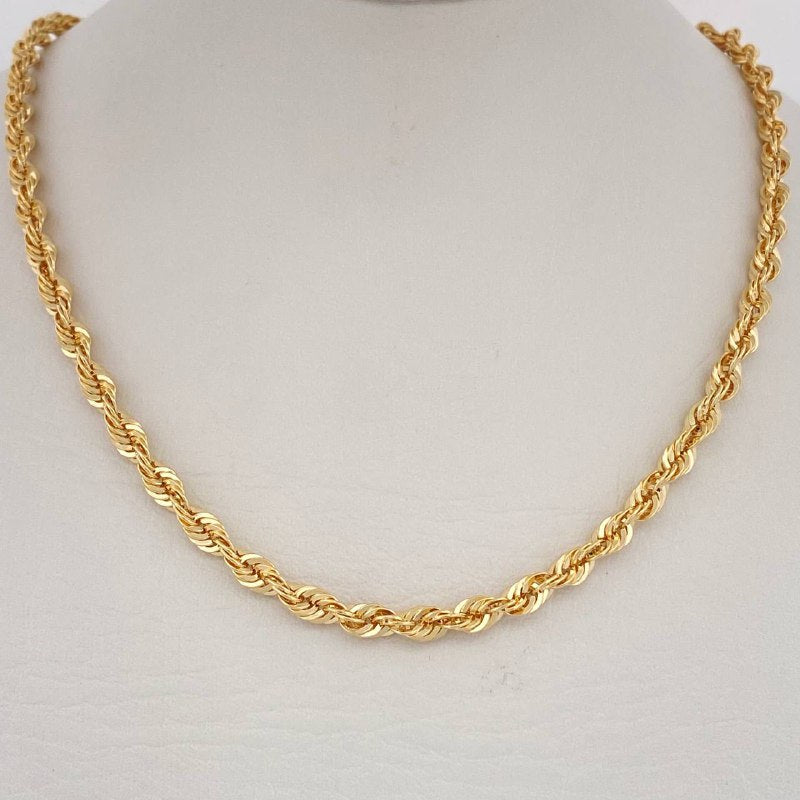 Rope Chain 6.25gr / 20 in / Yellow Gold +3 14K Italy $