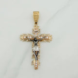 Dije Cruz Cristo Milagroso De Buga 11.15 g / 2 1/2 in Tres Oros 18K