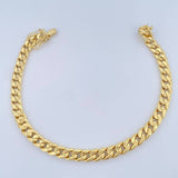 Cuban Bracelet 6.1gr / 8in / Yellow Gold +1 14K Italy $
