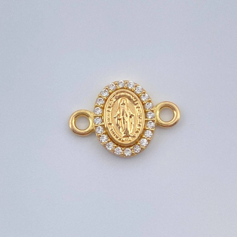 Herraje Virgen De Guadalupe 0.65gr / 1/2 in / Oro Amarillo 18K &