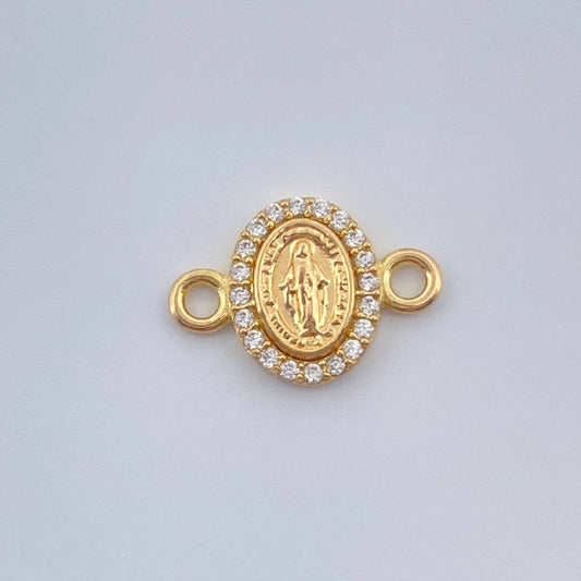 Herraje Virgen De Guadalupe 0.65gr / 1/2 in / Oro Amarillo 18K &