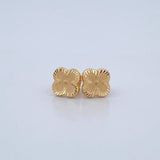 Stud Earrings Clover 1.15gr / 18K Gold $
