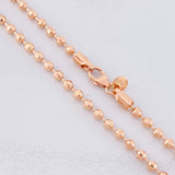 Cadena Militar 14.2g / 24 in / 2.9mm Oro Rosa 18K
