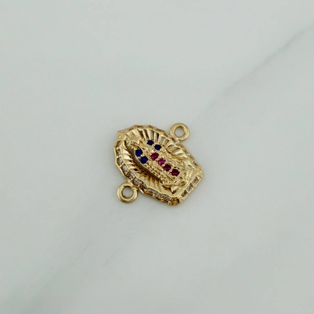 Virgin of Guadalupe Charm 1.1 g / 1/2 in 18K Yellow Gold