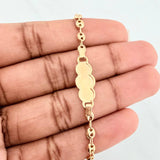 Pulso Bebé Gc Placa Nube 1.8 g / 6 in / 3.35 mm Oro Amarillo 18K