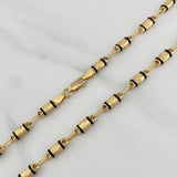 Rustic Screw Chain 12.05 g / 23 3/4 in / 3.95 mm 18K Yellow Gold