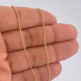 Mini Cuban Chain 1.2gr / 17.5in / 18K Gold +1 $