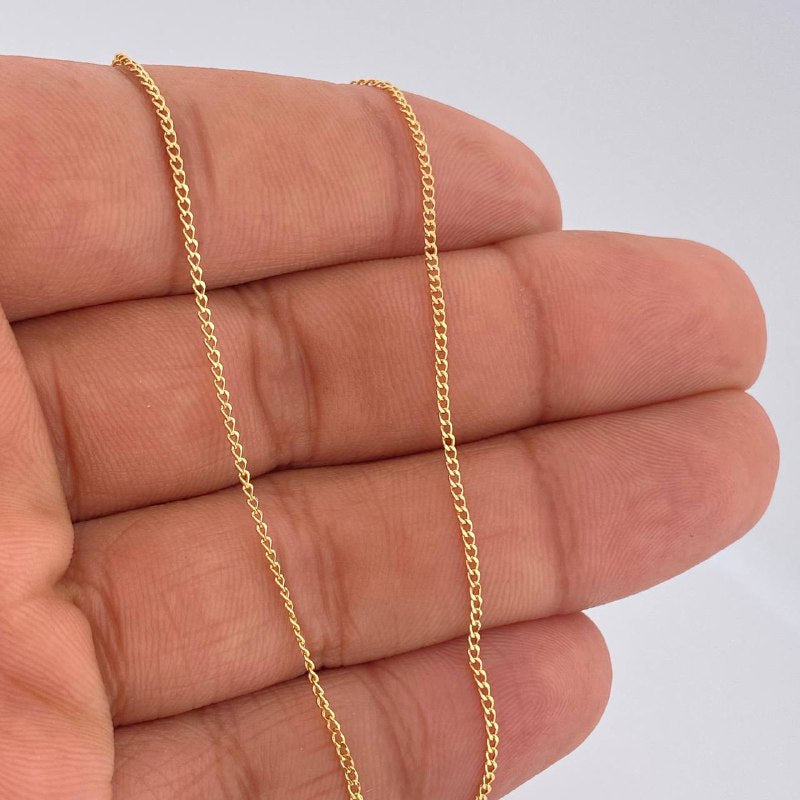 Mini Cuban Chain 1.05gr / 17.5in / 18K Gold +1 $
