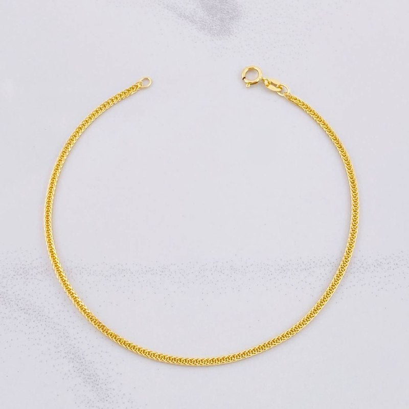 Franco Bracelet 1.5g / 7 3/4 in / 1.63mm Yellow Gold 18K