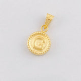 Dije Circulo Letra G 0.4g / 1/2 in Oro Amarillo 18K