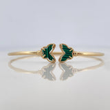 Pulso Aro Mariposa Diamantado 3.1 g / 6 1/2 in / 1.6 mm Oro Amarillo 18K