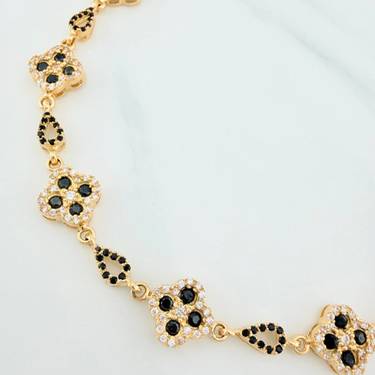 Clover Bracelet Drop 12.4 g / 7 3/4 in / 9.5 mm 18K Yellow Gold