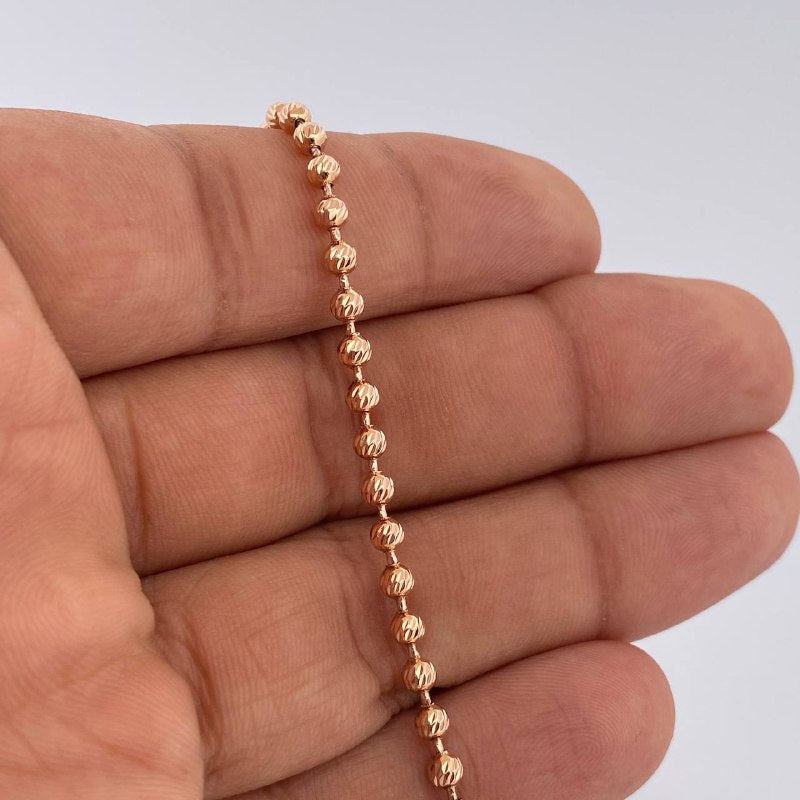 Military Bracelet 5.45gr / 19cm / 18K Rose Gold &
