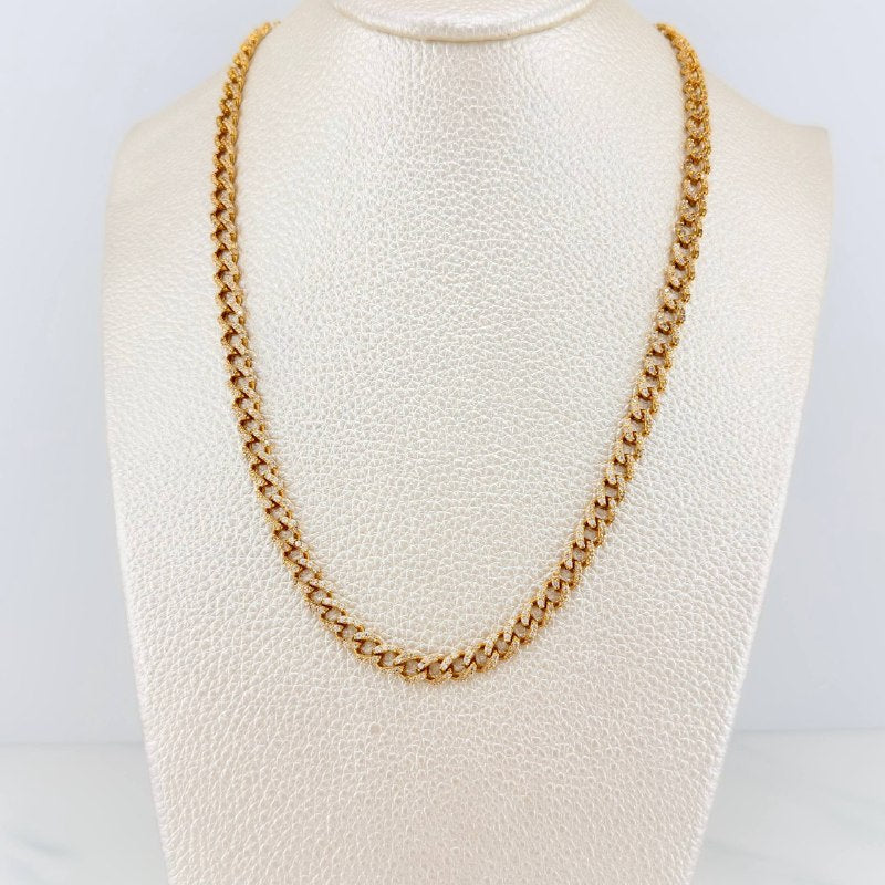 Cadena Cubana 20 g / 20 in / 4.9 mm Oro Amarillo 18K