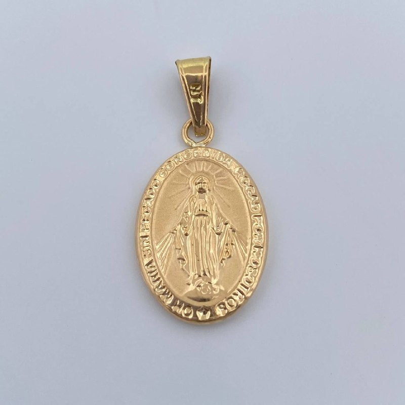 Dije Virgen Milagrosa 1.55gr / 1 1/4 in / Oro Amarillo 18K &