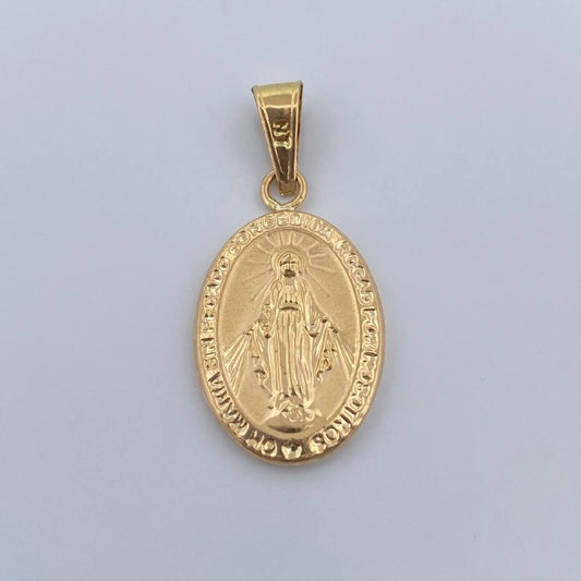 Dije Virgen Milagrosa 1.55gr / 1 1/4 in / Oro Amarillo 18K &