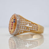 Anillo Virgen Guadalupe 4.6 g / T8 1/2 Tres Oros 18K