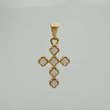 Dije Cruz Trebol 3.25 g / 1 1/4 in Oro Amarillo 18K