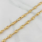 Rustic Bubble Chain 15.1 g / 24 3/4 in / 4.5 mm 18K Yellow Gold
