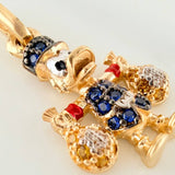 Pendant Duck Money Bag 1.55 g / 3/4 in Three Golds 18K