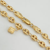 Tobillera Gc Dijes 5 g / 10 1/4 in / 4.8 mm Oro Amarillo 18K
