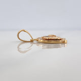 Dije Herradura Caballo 2.55 g / 1 in Dos Oros Amarillo Blanco 18K
