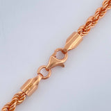 Cadena Lazo 7.15gr / 23 1/2 in / Oro Rosa +3 18K %