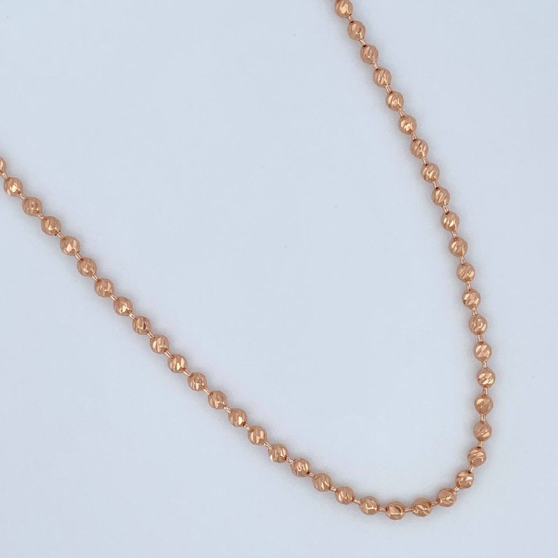 Cadena Militar 19.65gr / 70.5cm / Oro Rosa 18K &