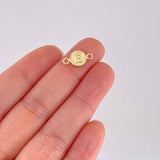 Herraje Circulo Letra E 0.4g / 1/2 in Oro Amarillo 18K