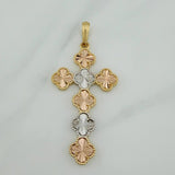 Dije Cruz Trebol 7.3 g / 2 1/2 in Tres Oros 18K