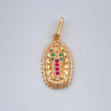 Dije Virgen De Guadalupe 1.5gr / 1 in / Oro Amarillo 18K &