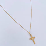 Venetian Chain and Pendant Set + Christ Cross 1.4gr / 18K Gold $