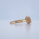 Bear Face Ring 2.2gr / Size 7 / 18K Yellow Gold &