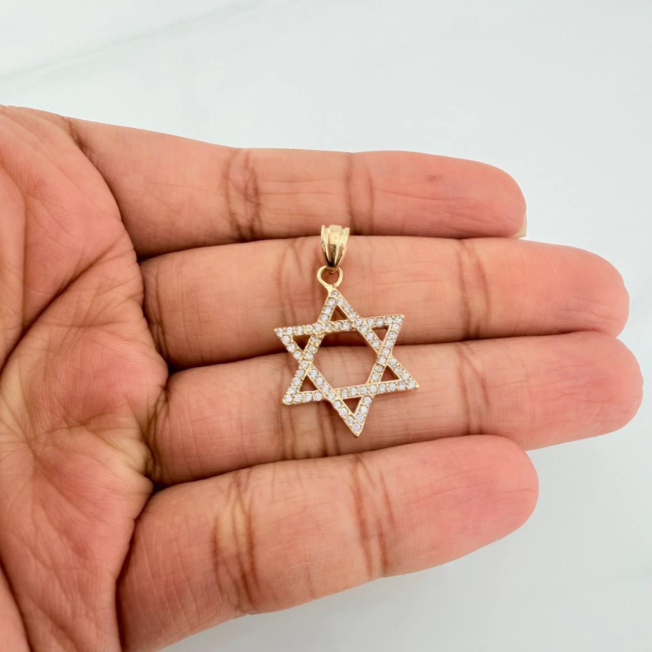Dije Estrella De David 1.75 g / 1 in Oro Amarillo 18K