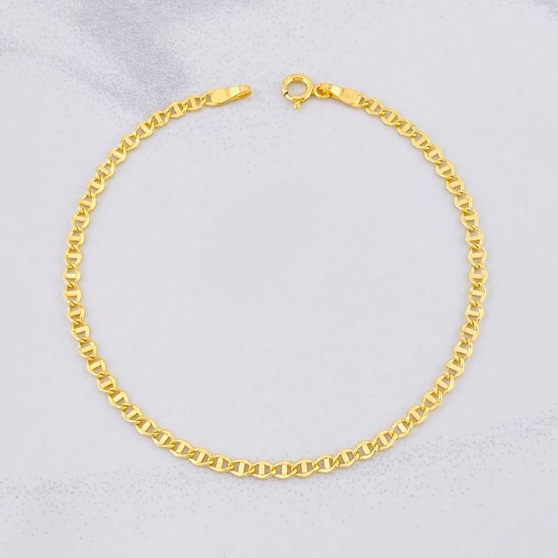 Flat Mariner Bracelet 1.25g / 7 1/2 in / 2.75mm 18K Yellow Gold