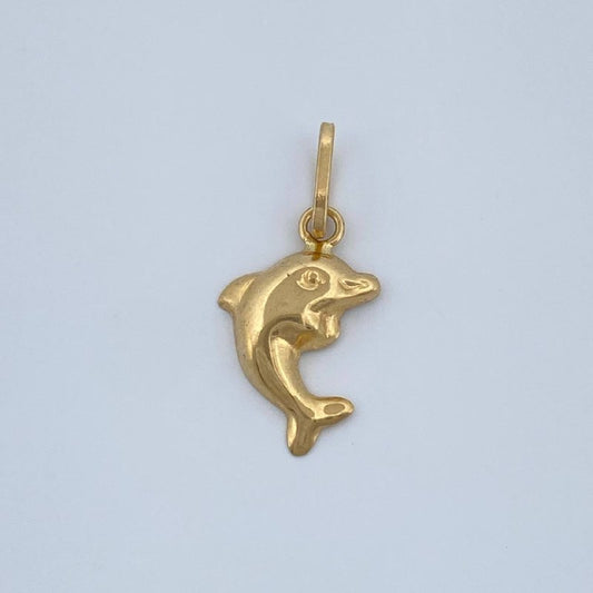 Dolphin Pendant 0.45gr / 3/4 in / 18K Gold