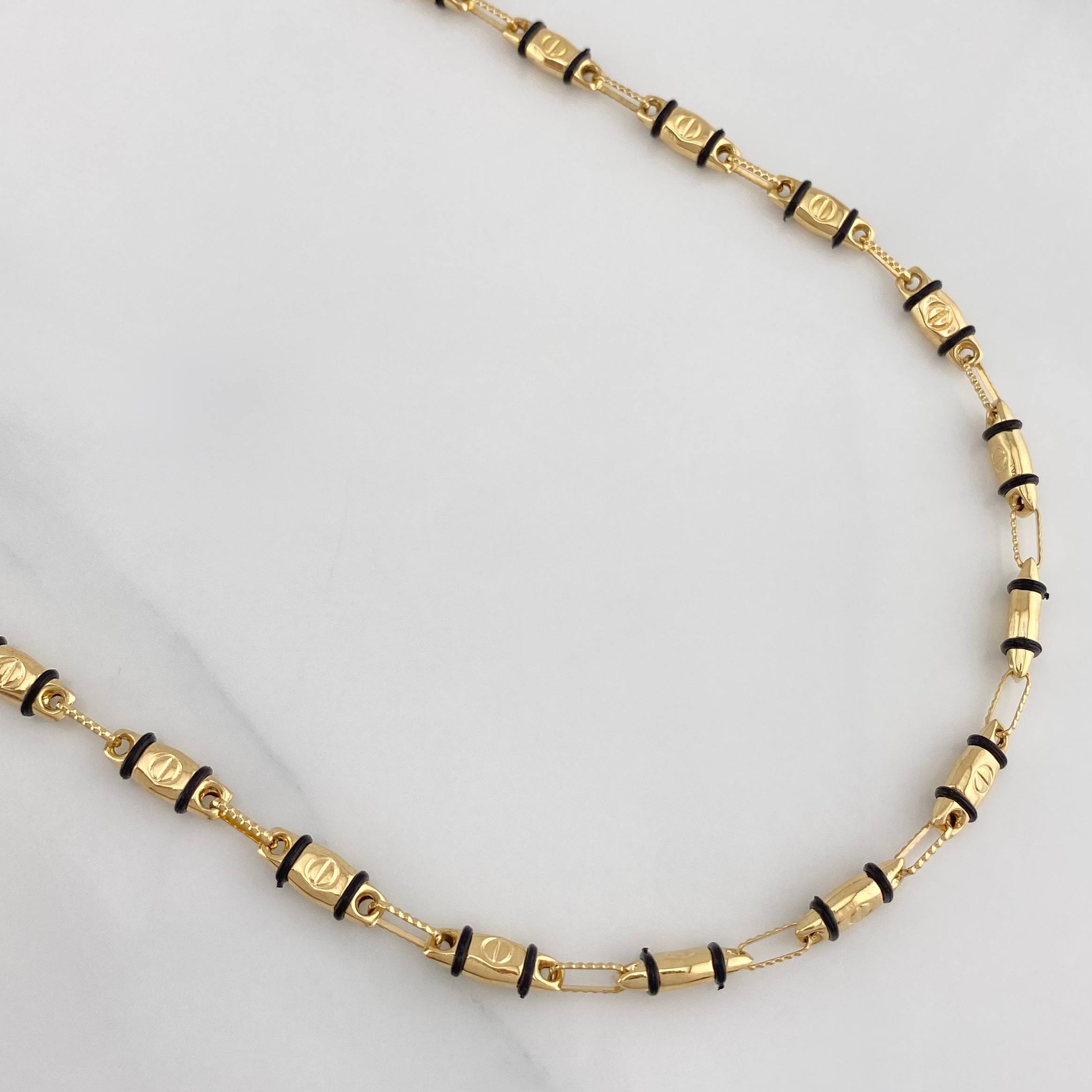 Rustic Screw Chain 12.05 g / 23 3/4 in / 3.95 mm 18K Yellow Gold
