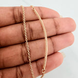 Half Moon Chain Classic Link 4.1gr / 17 1/2 in / Yellow Gold Nac.Esp. 18K $