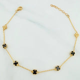 Pulso Trebol Aro Seguido 3.2 g / 8 1/2 in / 4.8 mm Oro Amarillo 18K