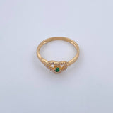 Heart Silhouette Ring 1.75gr / Size 6 1/2 / 18K Gold &