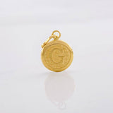 Pendant Circle Letter G 0.4g / 1/2 in Yellow Gold 18K